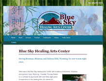 Tablet Screenshot of blueskyhealingartscenter.com